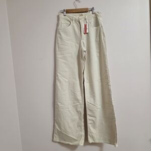 Marine Layer Off-White Flare Jeans